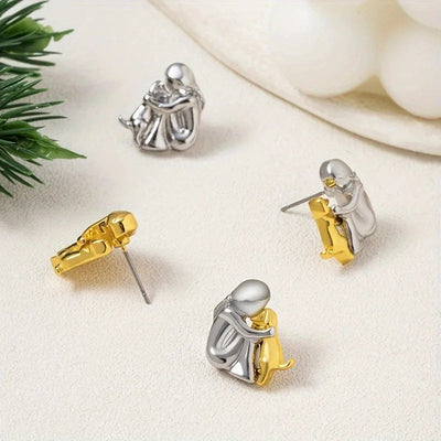 Boucles d’Oreilles Hug Argent & Or
