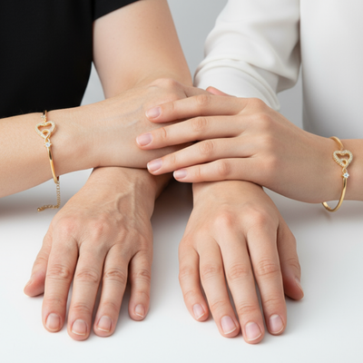 Hjertebånd | Mor-datter-armbånd