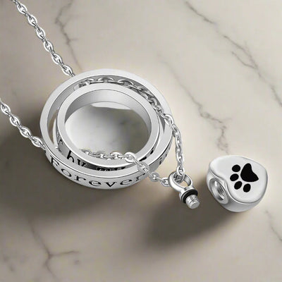 Collier souvenir patte de chien