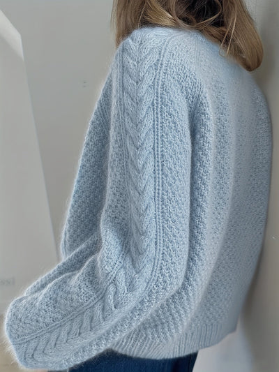 Ljosine | Kabelstrikket Cardigan Med Knapper